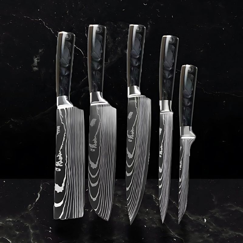 Set de 5 couteaux japonais – Chef Raikō Aokumo