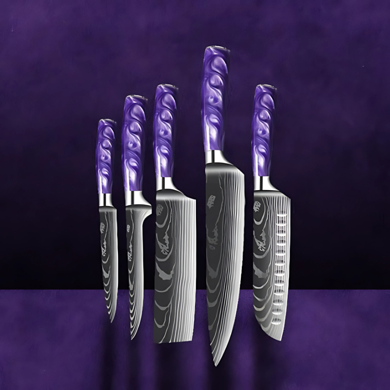 Set de 5 couteaux japonais – Chef Raikō Ayame