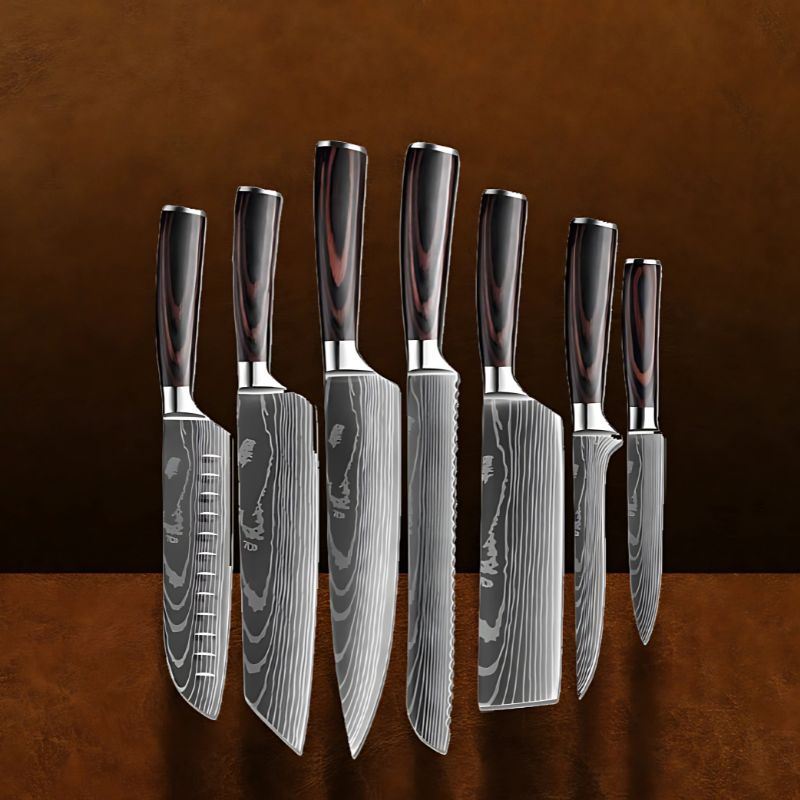 Set de 7 couteaux japonais – Chef Raikō Takane