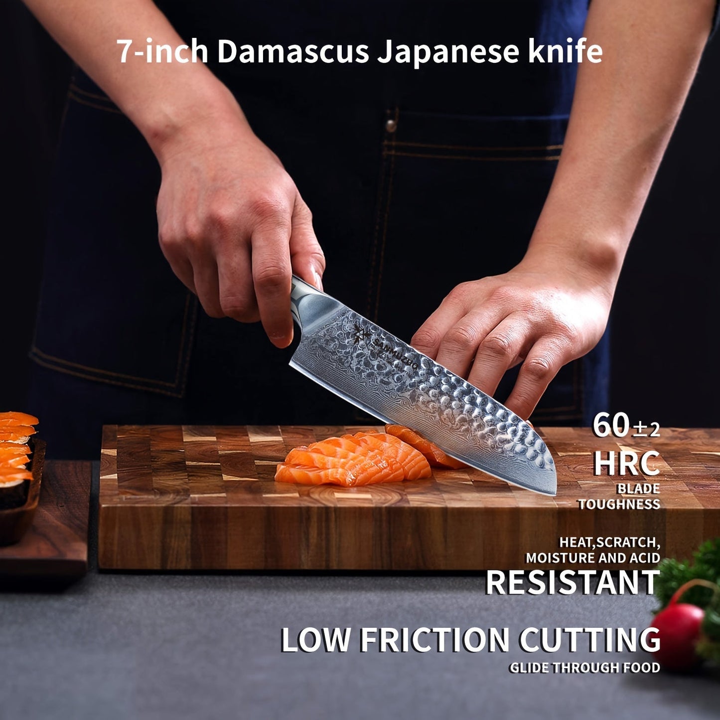 Couteau Santoku – Série YAO Lame Du Chef