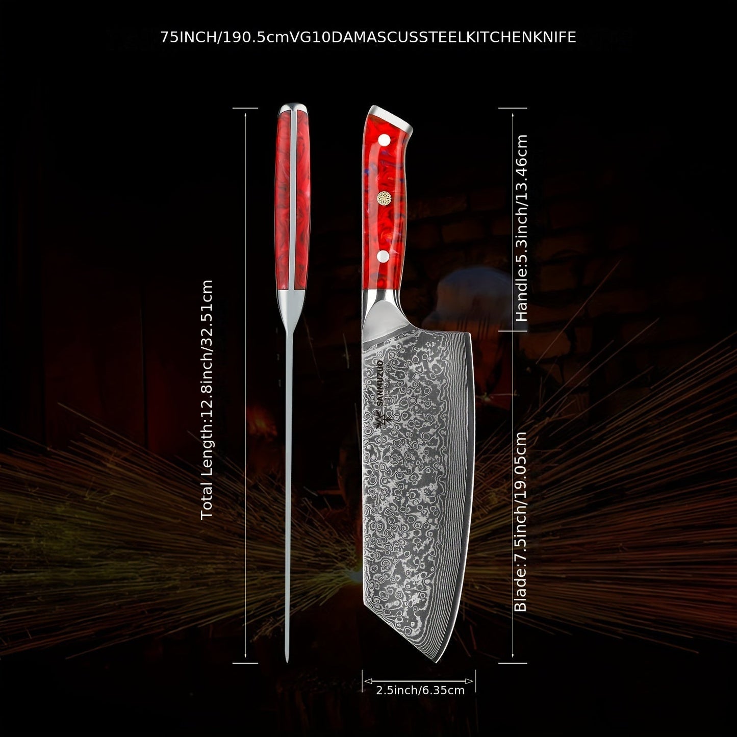 Couteau Nakiri – Série XUAN Lame Du Chef