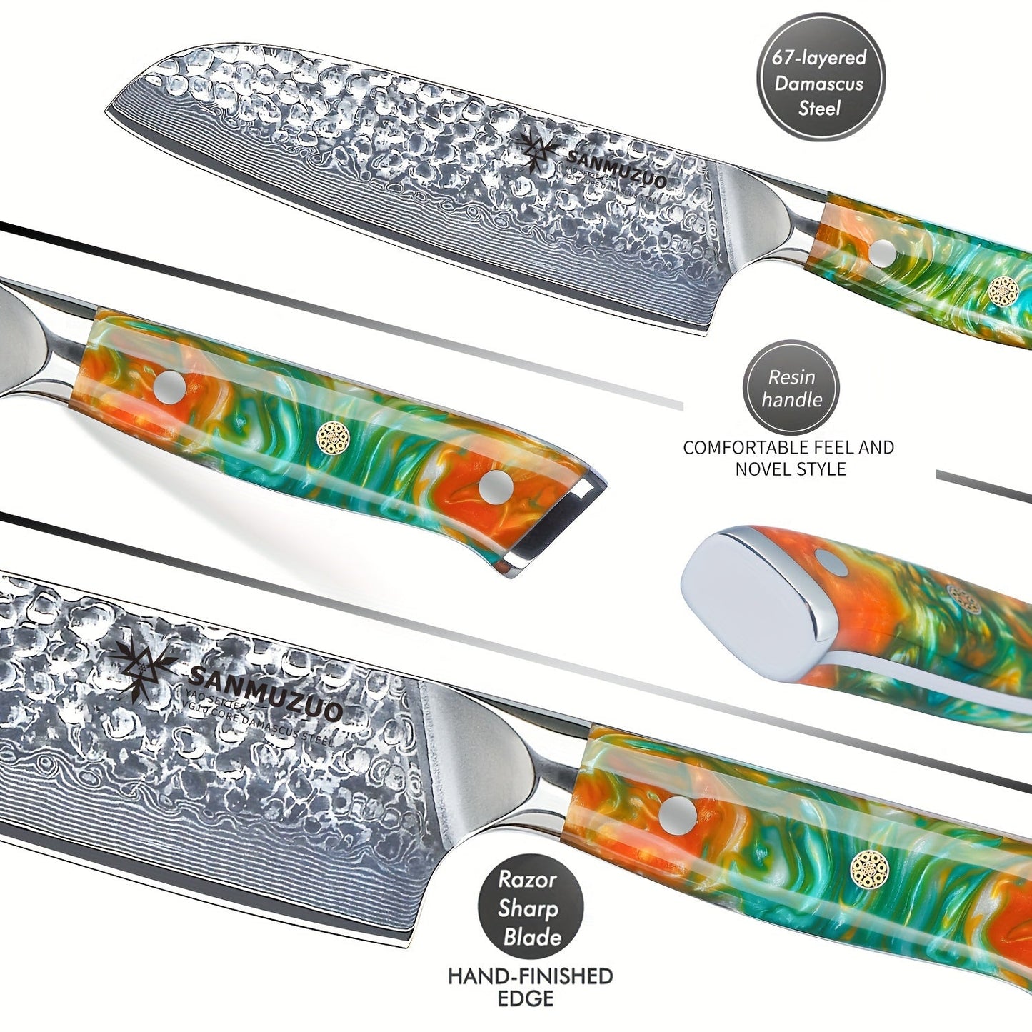 Couteau Santoku – Série YAO Lame Du Chef