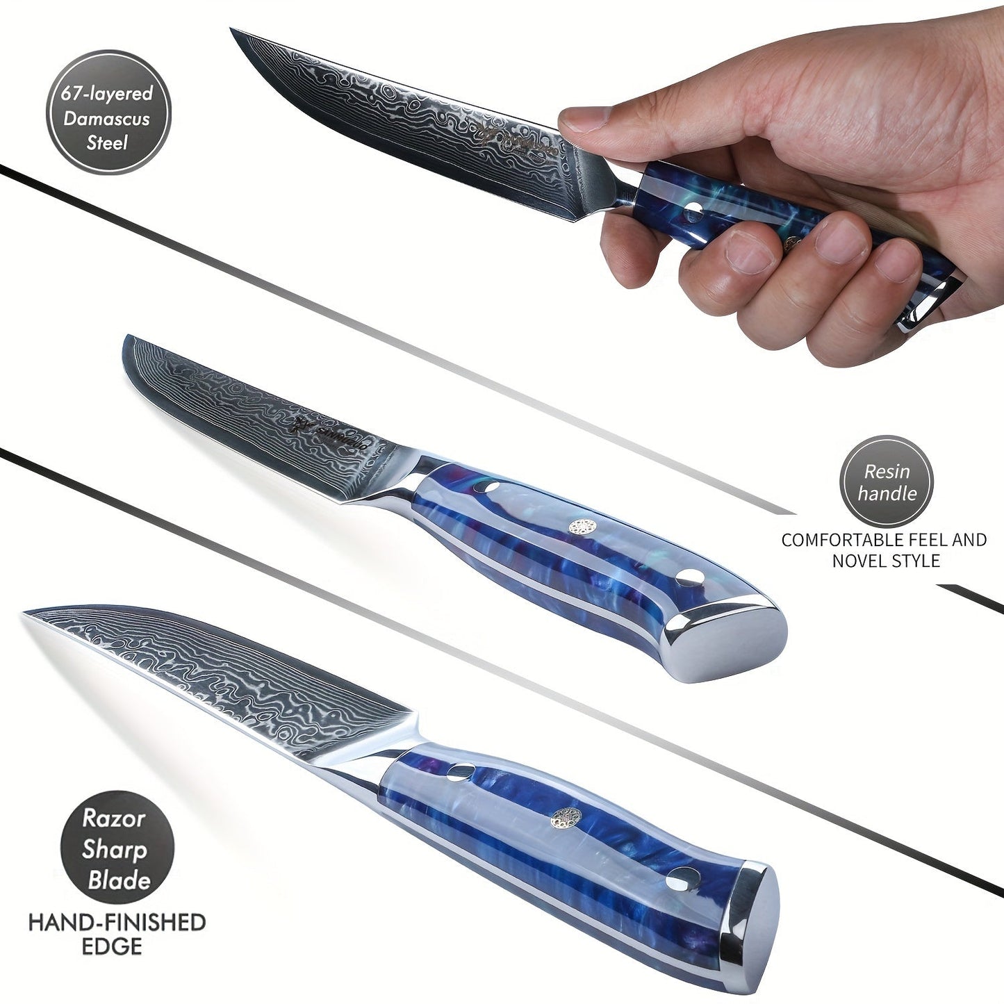 Coffret de 4 Couteaux à Steak – Série Xuan Lame Du Chef