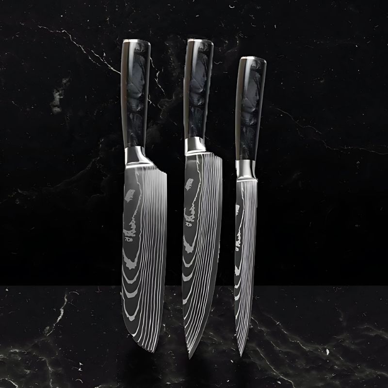 Set de 3 couteaux japonais – Chef Raikō Aokumo