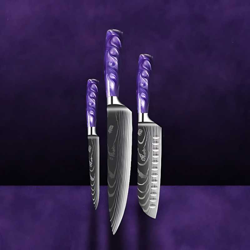 Set de 3 couteaux japonais – Chef Raikō Ayame
