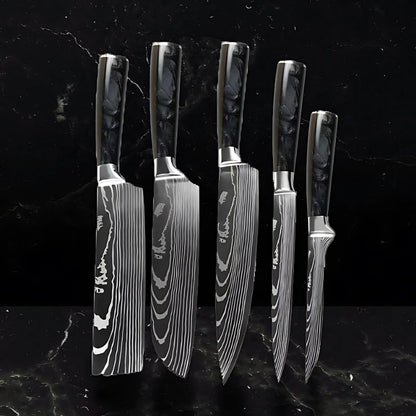 Set de 5 couteaux japonais – Chef Raikō Aokumo