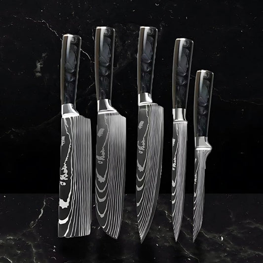Set de 5 couteaux japonais – Chef Raikō Aokumo