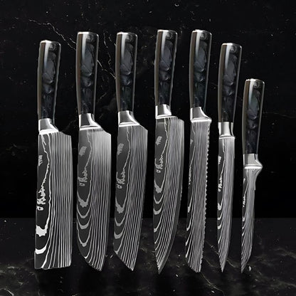 Set de 7 couteaux japonais – Chef Raikō Aokumo