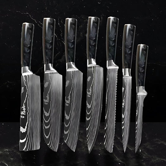 Set de 7 couteaux japonais – Chef Raikō Aokumo