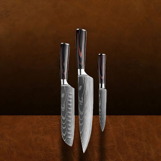 Set de 3 couteaux japonais – Chef Raikō Takane