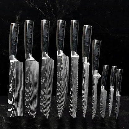 Set de 10 couteaux japonais – Chef Raikō Aokumo