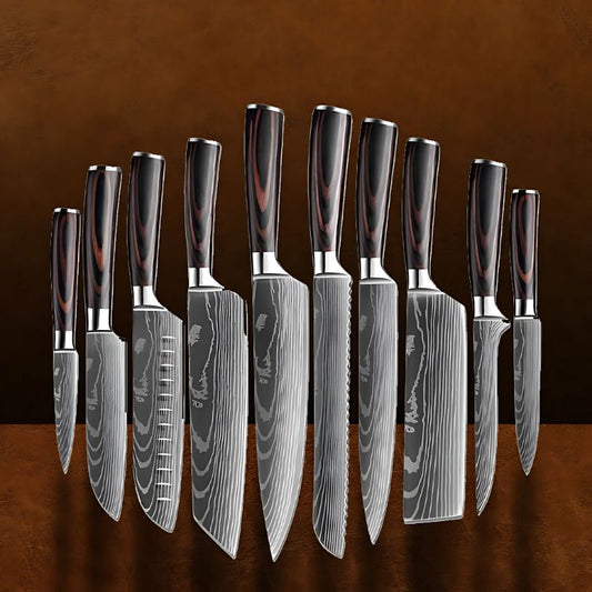 Set de 10 couteaux japonais – Chef Raikō Takane